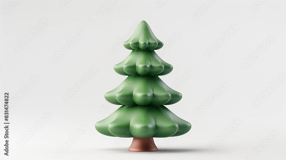 3D Render of a plastic pine tree 3D Render of a plastic pine tree