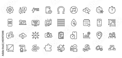 Manganese mineral, Seo phone and 5g statistics line icons pack. AI, Question and Answer, Map pin icons. Cloud protection, Online documentation, Puzzle web icon. Vector