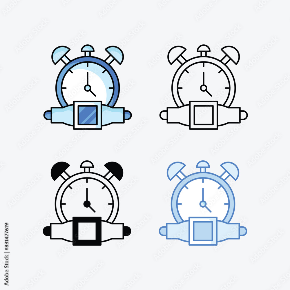 Alarm Clock icons vector stock illustration Alarm Clock icons vector stock illustration