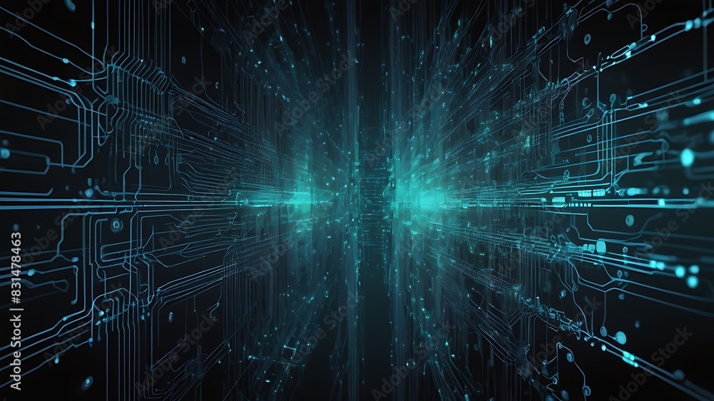 Digital background perfect for technological, science related, audio or video representations, neural networks, AI, business and scientific researches Digital background perfect for technological, science related, audio or video representations, neural networks, AI, business and scientific researches