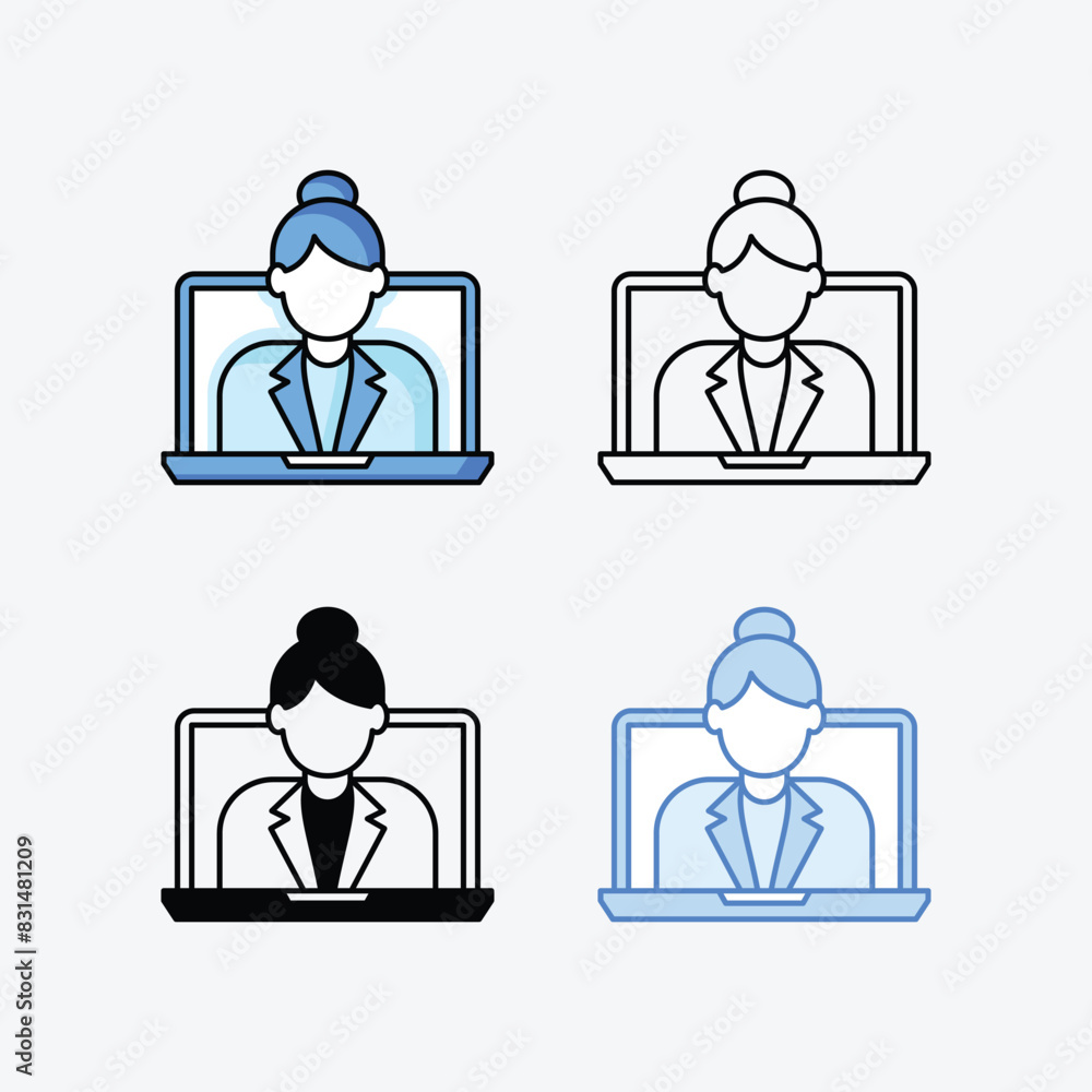 Back To School icons vector stock illustration