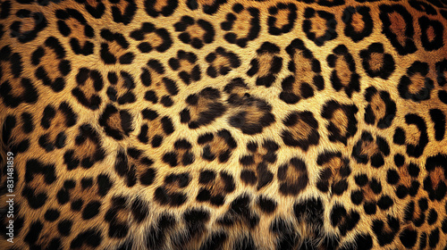 A close up of a leopard s fur with many spots