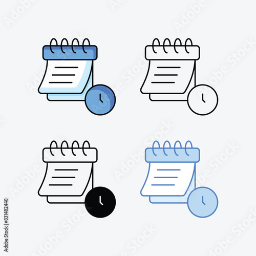 Math icons vector stock illustration