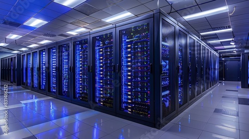 Data centers with liquid cooling systems for high-performance computing applications.