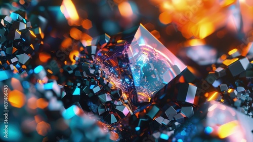 High-resolution images of nanocrystals used in semiconductor technology.
