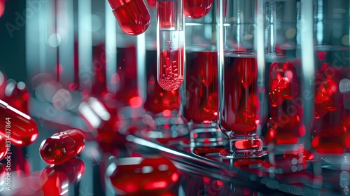 Detailed analysis of an anticoagulant drug being conducted using mass spectrometry.