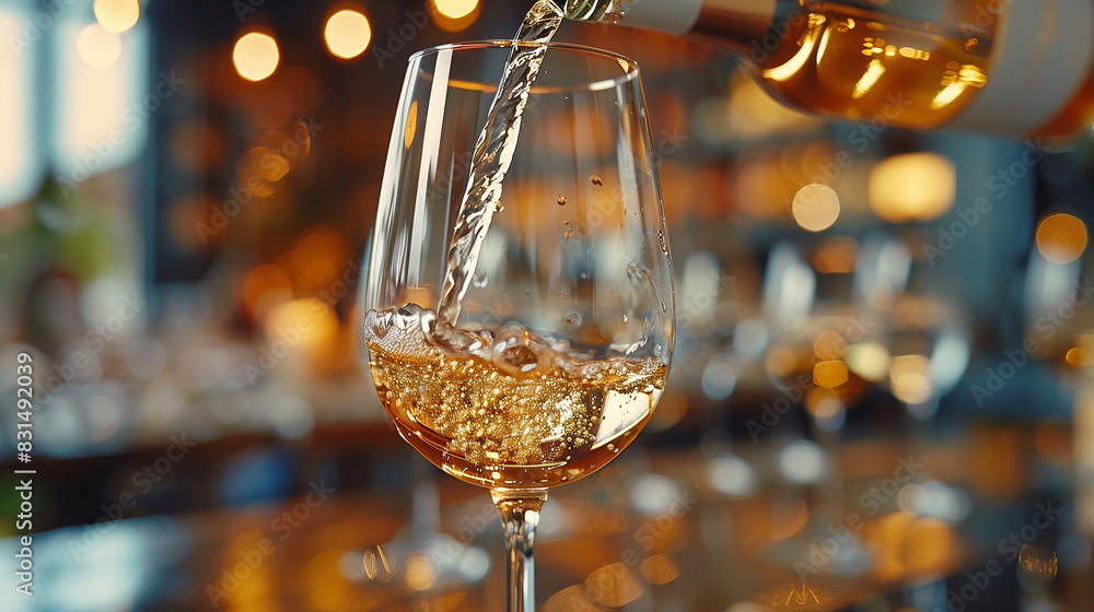 custom made wallpaper toronto digitalA glass of white wine is poured into a wine glass