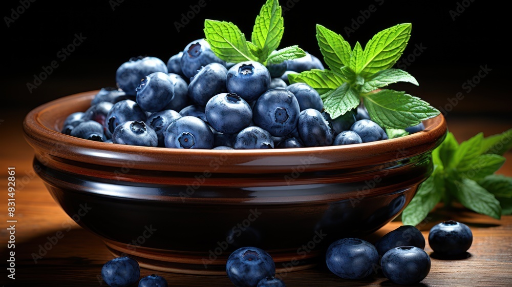 blueberries in a bowl