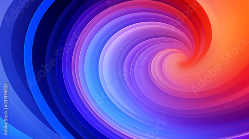 Abstract Image Pattern Background, Spiral Concentric Circles and Gradient Transitions, Texture, Wallpaper, Background, Cell Phone Cover and Screen, Smartphone, Computer, Laptop, 16:9 Format - PNG