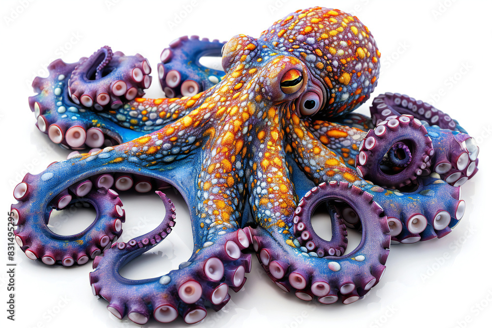 Obraz premium Octopus Isolated