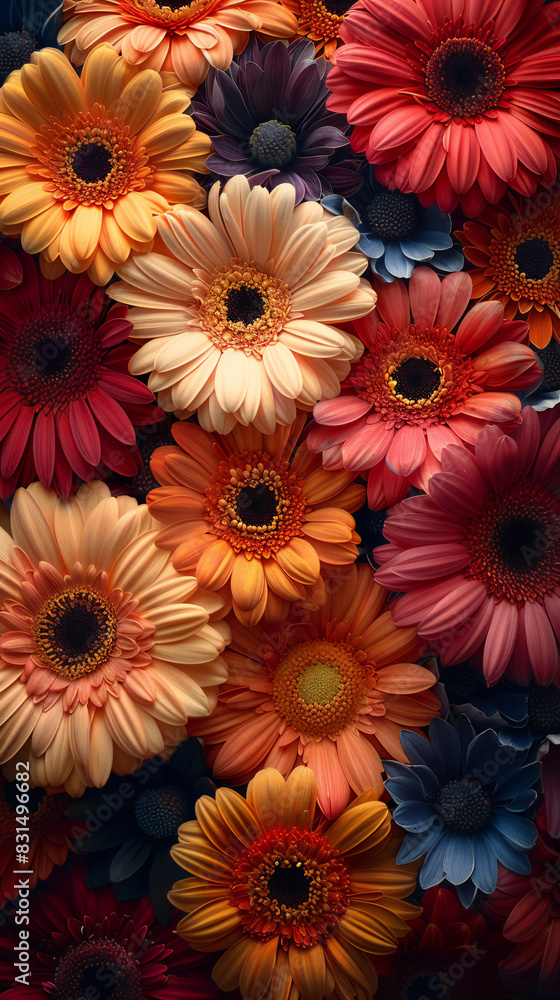 Vibrant Gerbera Daisy Close-Up Vibrant Gerbera Daisy Close-Up