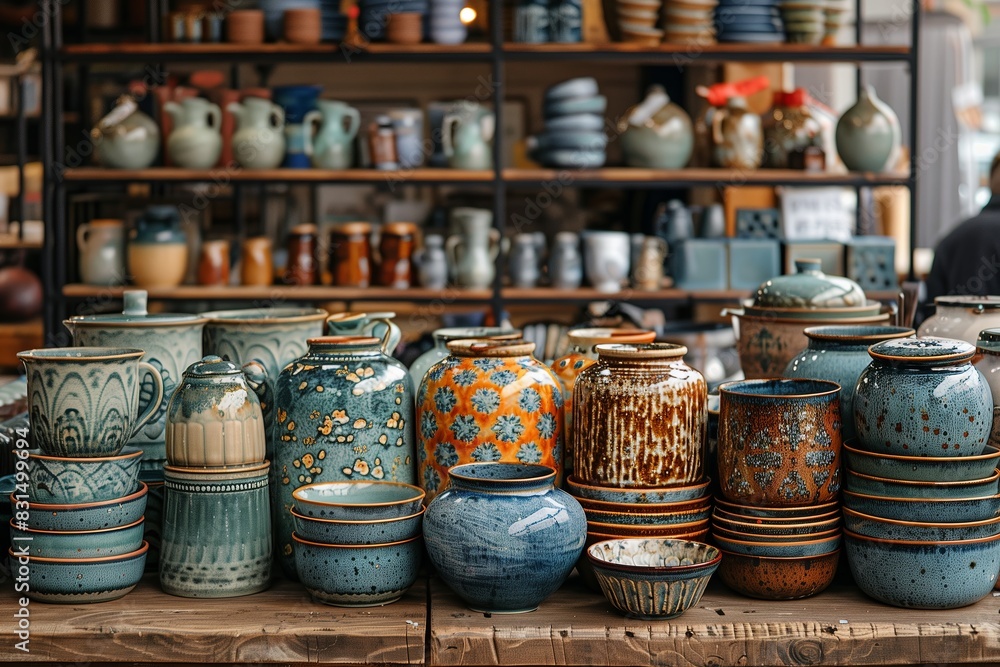 Second hand old household objects for sale at flea market, garage sale, thrift store, charity shop. Zero waste, sustainable lifestyle Second hand old household objects for sale at flea market, garage sale, thrift store, charity shop. Zero waste, sustainable lifestyle