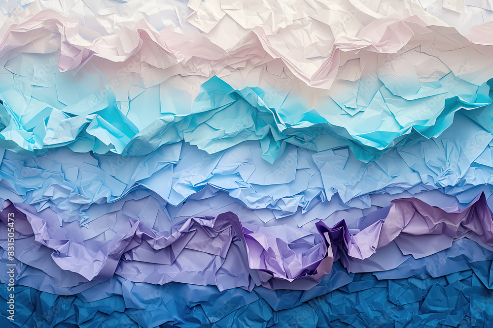 A sea of crumpled paper