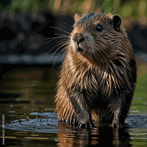 Castor creador de Diques photo