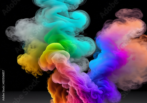 Smoke fragments color style