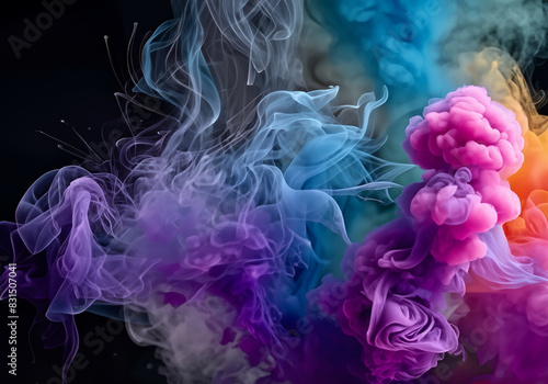 Smoke fragments color style