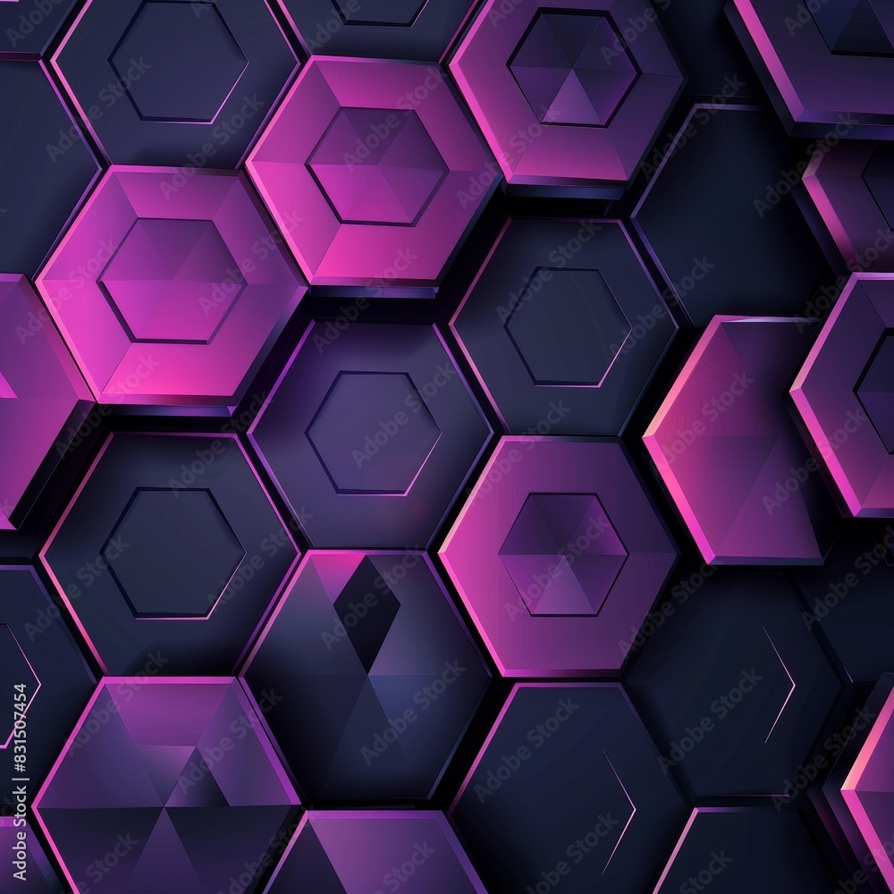 Captivating Layered Hexagonal Geometric Abstract Background Captivating Layered Hexagonal Geometric Abstract Background