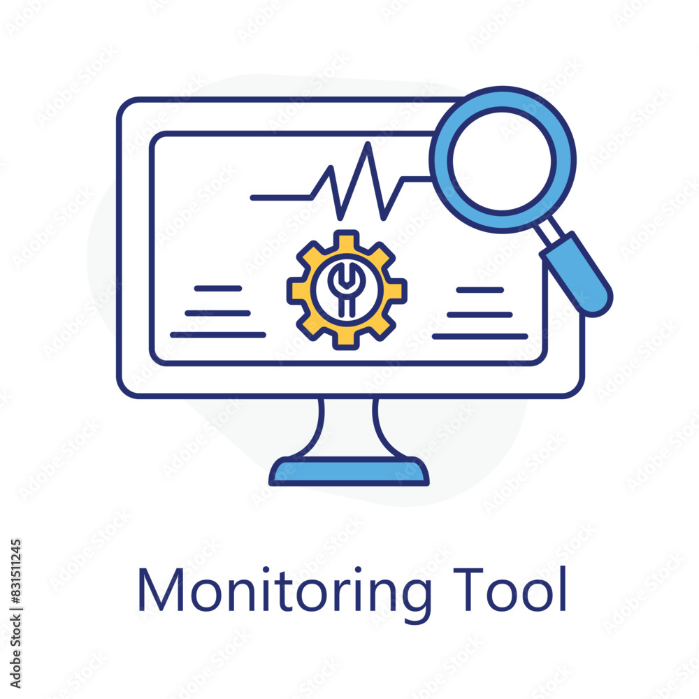 Monitoring Tool Icons. Vector Icon Design Monitoring Tool Icons. Vector Icon Design