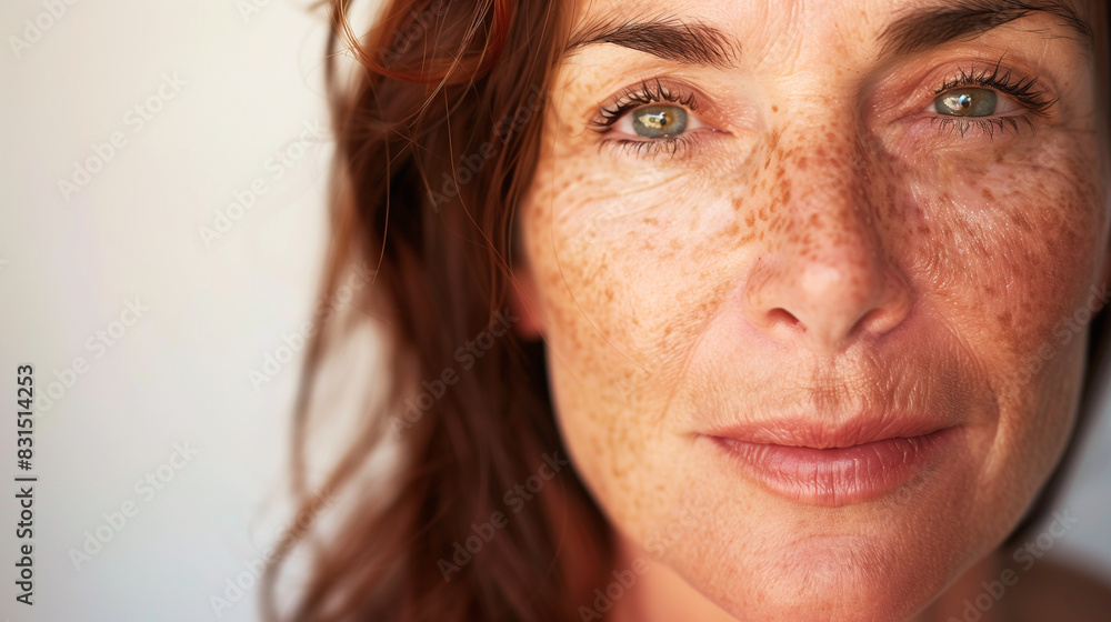 Woman after successful rosacea treatment. Laser treatment of skin problem. Dermatology problem. Woman after successful rosacea treatment. Laser treatment of skin problem. Dermatology problem.