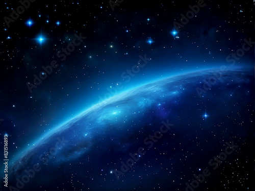 Wallpaper Mural Earth with clouds, dark space with stars, connectivity, environmental protection, communication, networking, visualization, iot, blockchain, Earth,Planet Earth with a spectacular sunset,Awe-Inspiring  Torontodigital.ca