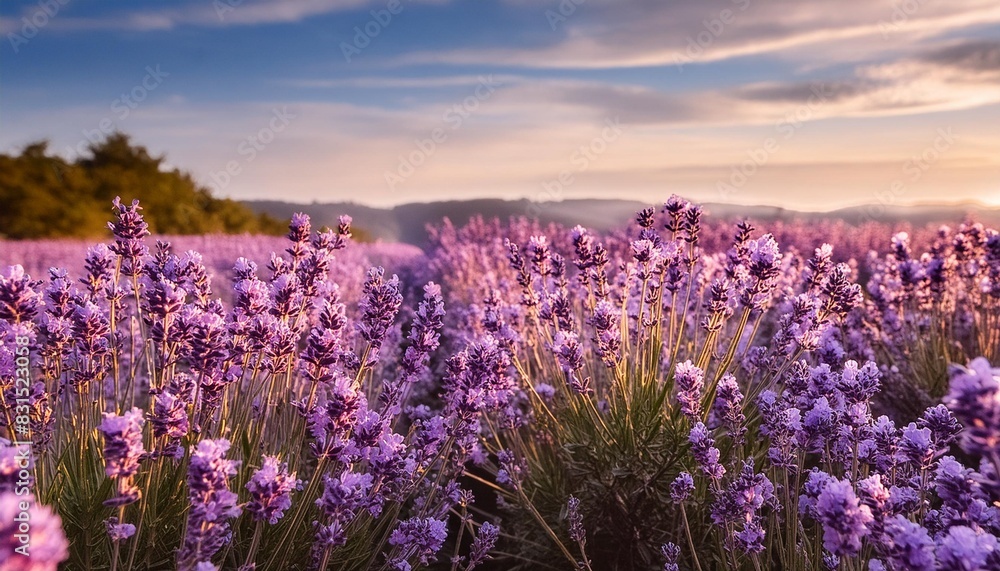 lavender flowers in field