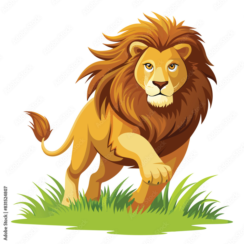 Fototapeta premium Illustration of a lion