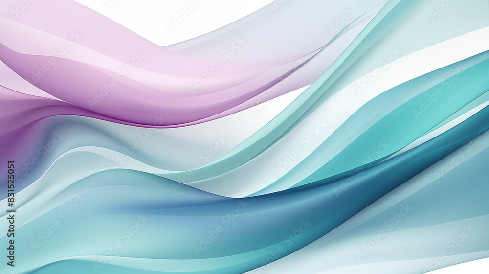 Fototapeta premium Abstract Image Pattern Background, Smooth, Flowing Lines in Shades of Teal Lavender, Texture, Wallpaper, Background, Cell Phone Cover and Screen, Smartphone, Computer, Laptop, 16:9 Format - PNG