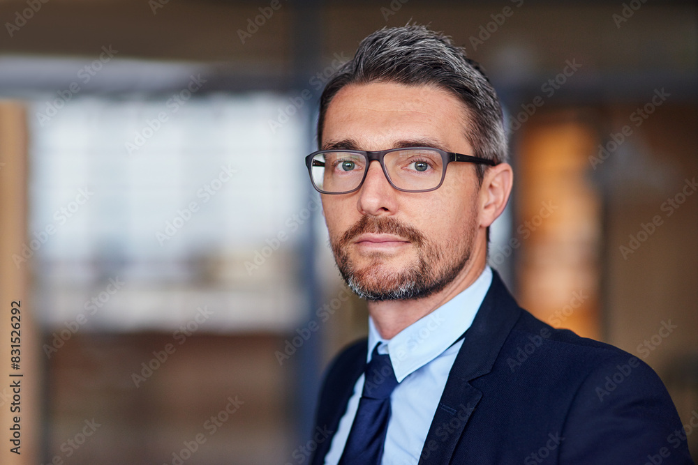 CEO, businessman and portrait for confidence in office with pride for employee, ambition and finance company. Professional, entrepreneur or face of serious manager in accounting, auditing and glasses CEO, businessman and portrait for confidence in office with pride for employee, ambition and finance company. Professional, entrepreneur or face of serious manager in accounting, auditing and glasses
