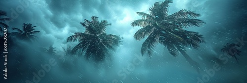 Coastal palm enclave under siege by relentless tropical cyclonic force