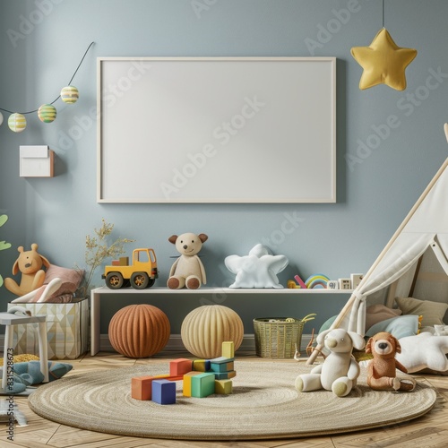 Children's playroom filled with toys. © VISUAL BACKGROUND