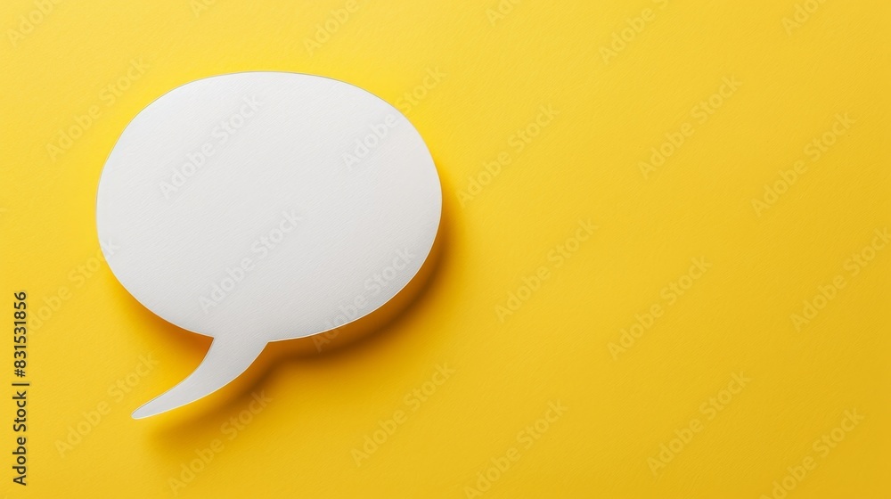 3d rendered speech bubbles on yellow backdrop 3d rendered speech bubbles on yellow backdrop