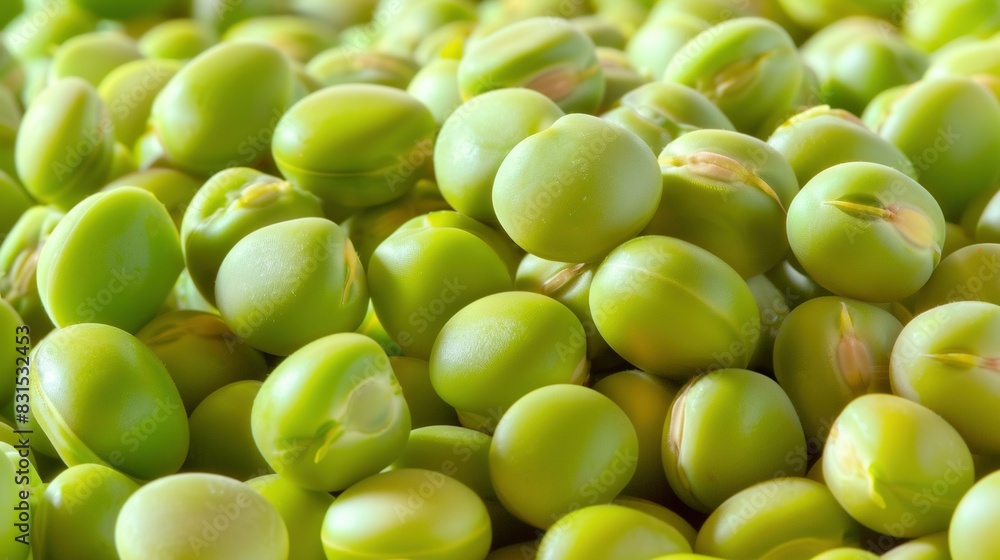   A mound of green beans sits atop another pile of green beans