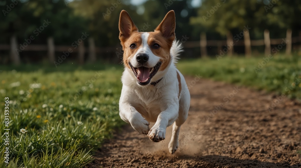 Cute dog looking happy Cute dog looking happy