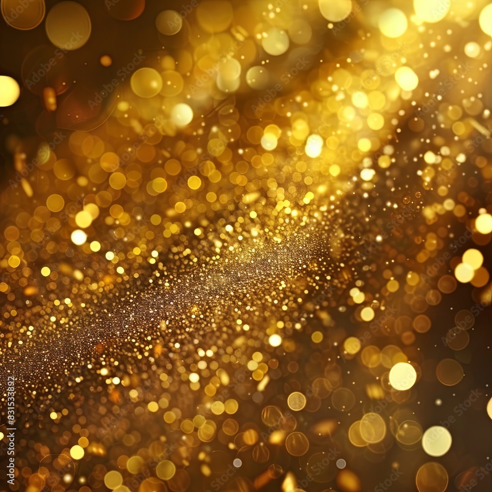 Golden Elegance: Luxurious Shimmering Texture