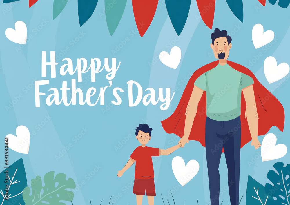 Ilustración día del padre. Ilustración día del padre.