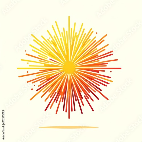 Colorful Firework Burst Illustration