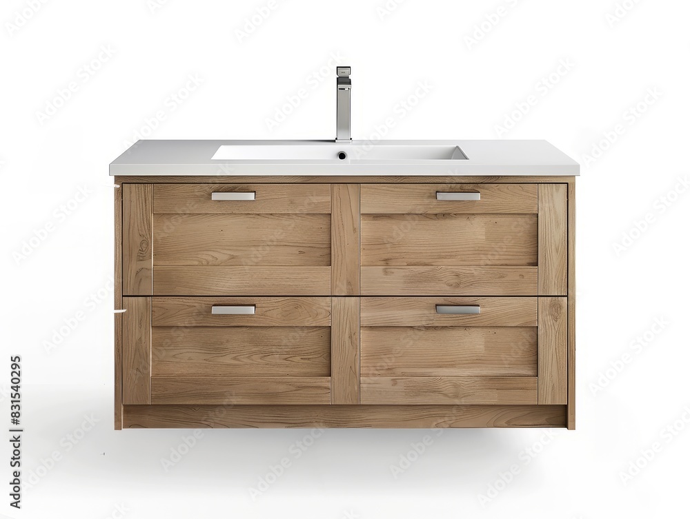 Kitchen sink sits atop wooden cabinet, kitchen sink and cabinet. Kitchen sink sits atop wooden cabinet, kitchen sink and cabinet.