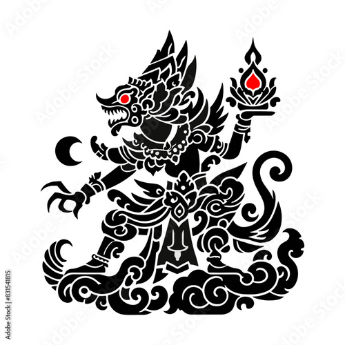 Black And White Barong Old Style