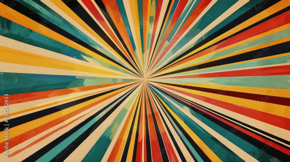 Radial and Radiating Lines and Stripes in the Form of a Sunburst Radial and Radiating Lines and Stripes in the Form of a Sunburst