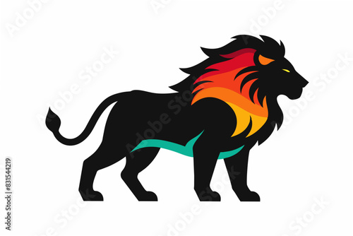 lion silhouette vector illustration