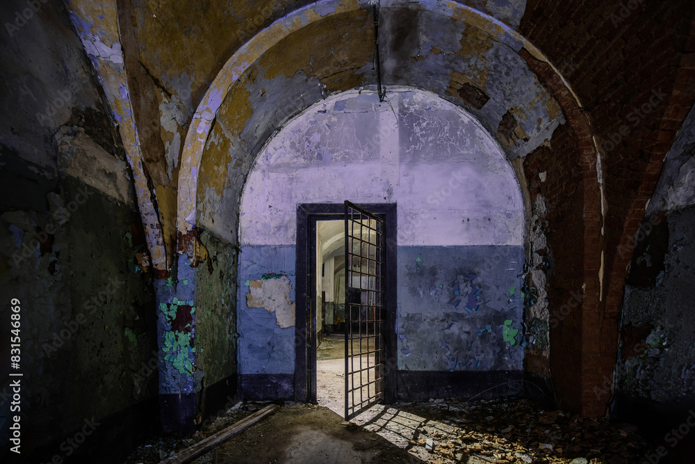 Old dark creepy abandoned prison castle Old dark creepy abandoned prison castle