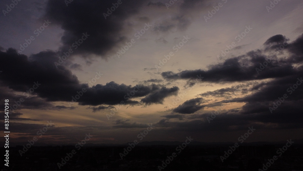 blue sky of the bogota savanna with beautiful clouds blue sky of the bogota savanna with beautiful clouds