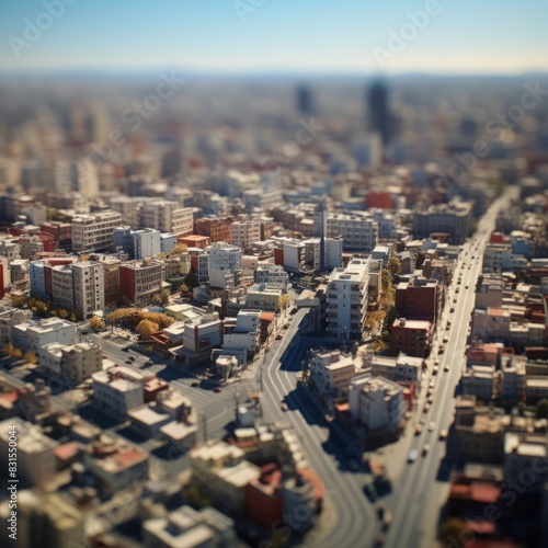 Aerial view of the modern city. Business and finance concept.