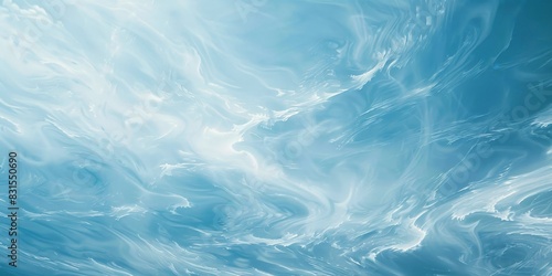 Soft, flowing transitions between shades of sky blue and white