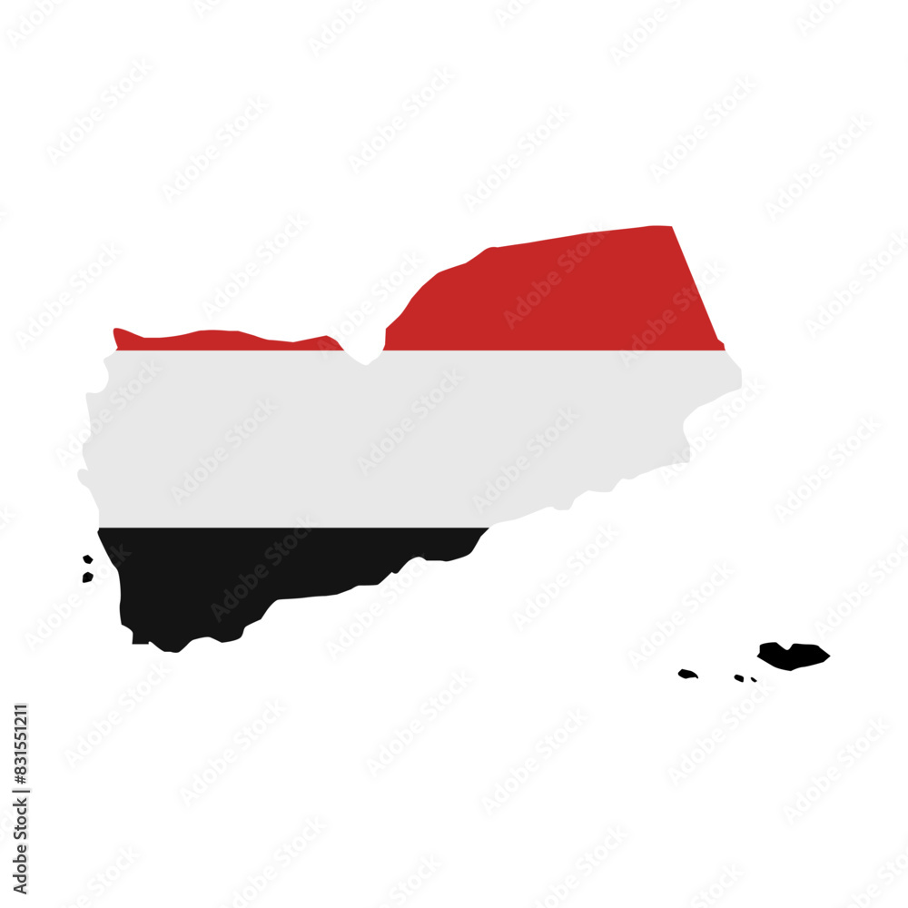 Obraz premium Yemen map