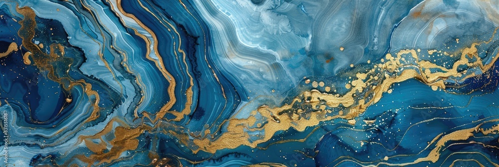 Marble background in blue and green color with gold texture glitter. beautiful blue oil painting with the addition of gold powder Marble background in blue and green color with gold texture glitter. beautiful blue oil painting with the addition of gold powder