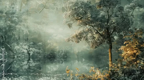 Fototapeta mural design tree wallpaper forest