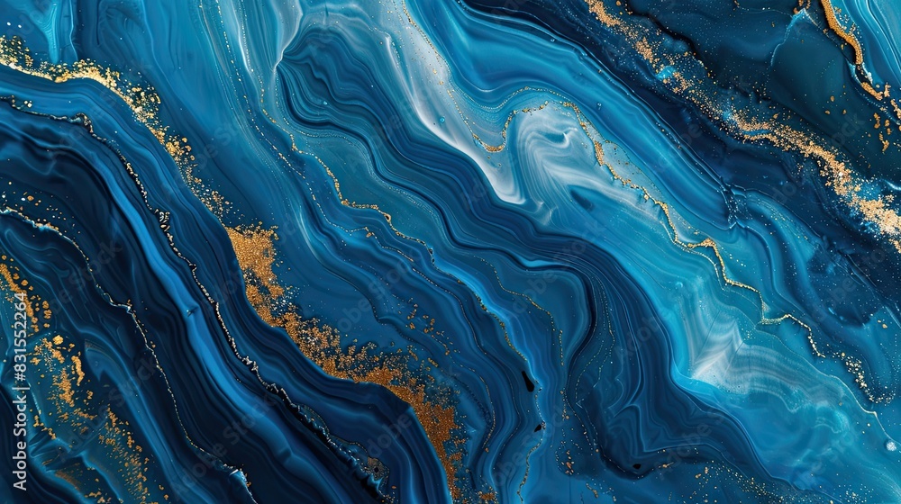Marble background in blue and green color with gold texture glitter. beautiful blue oil painting with the addition of gold powder Marble background in blue and green color with gold texture glitter. beautiful blue oil painting with the addition of gold powder