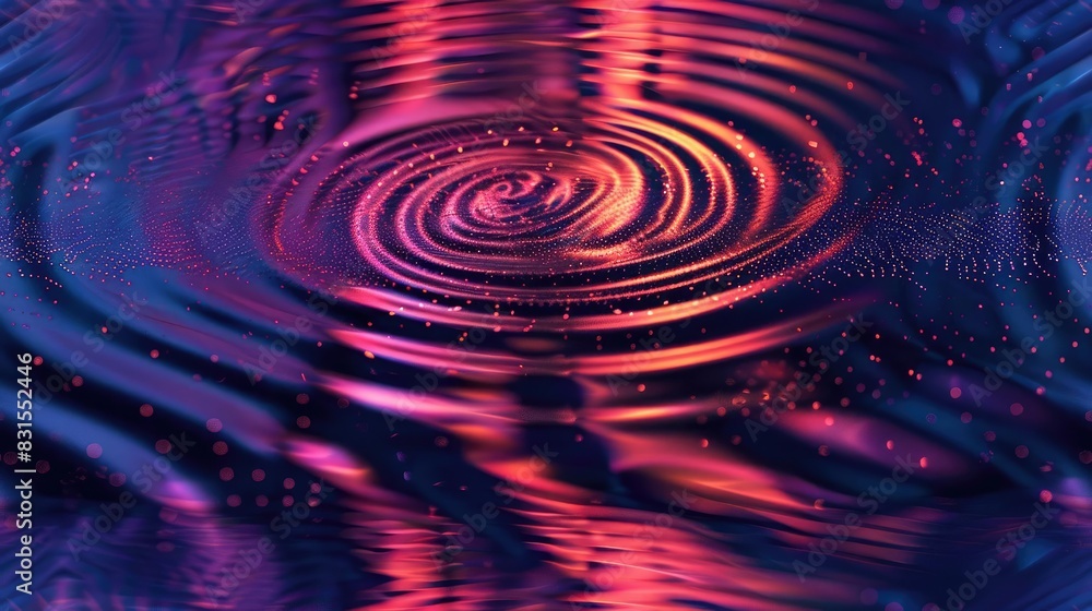 Abstract swirling pattern in vibrant pink, purple, and blue hues, resembling water ripples. Abstract swirling pattern in vibrant pink, purple, and blue hues, resembling water ripples.