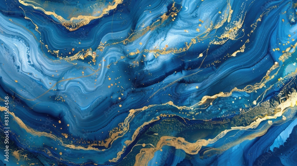 Marble background in blue and green color with gold texture glitter. beautiful blue oil painting with the addition of gold powder Marble background in blue and green color with gold texture glitter. beautiful blue oil painting with the addition of gold powder